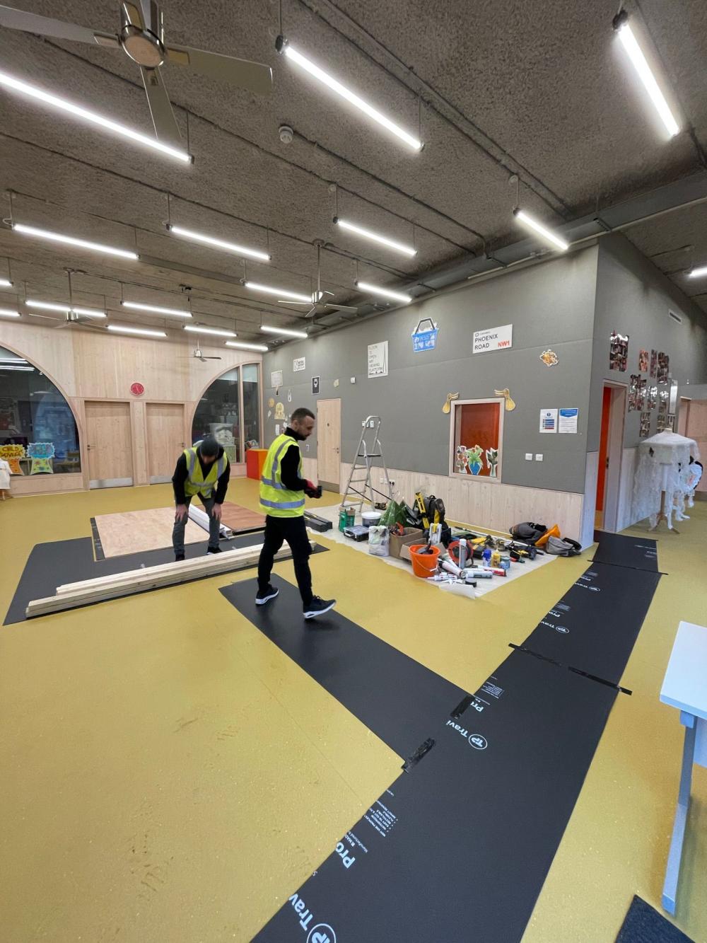 Engineering works, adding facilities. Camden Academy NW - image 6